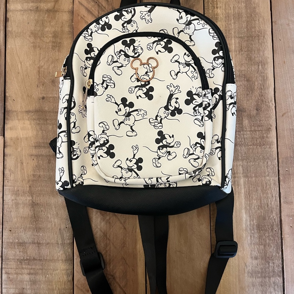 NWOT Mickey Mouse Black and White Backpack.